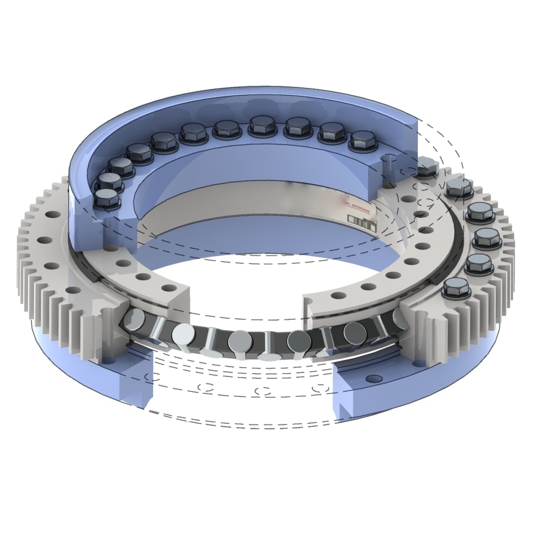 Potshell carrier vehicle slewing ring XSA140544-N