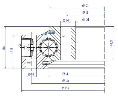 <a href=http://www.rigiabearing.com/RigidBearings/SD-1166-20-00-B-slewing-ring-bearings.html target='_blank'>SD.1166.20.00.B</a> slewing ring bearings structure