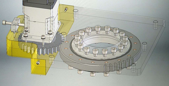 slewing ring for virtual manufacturing 